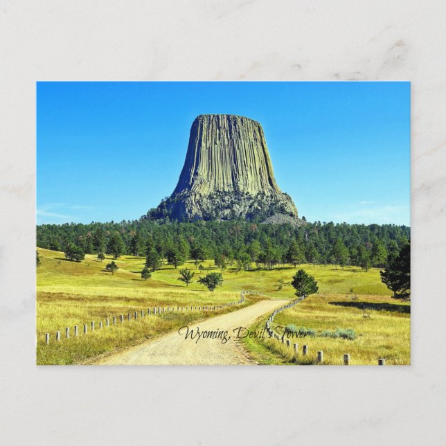 Wyoming, Devil's Tower Postcard (Front)