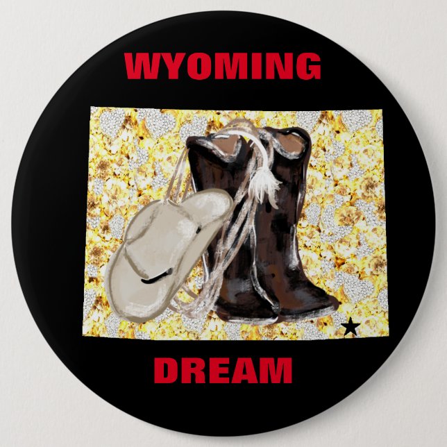 WYOMING DREAM  BUTTON (Front)