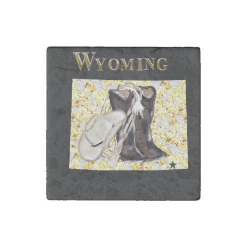 WYOMING DREAM STONE MAGNET