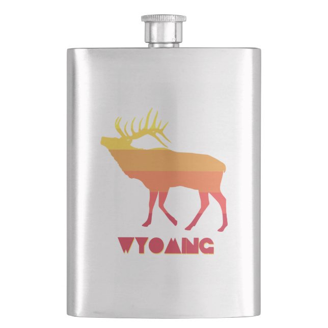 Wyoming Elk Flask (Front)