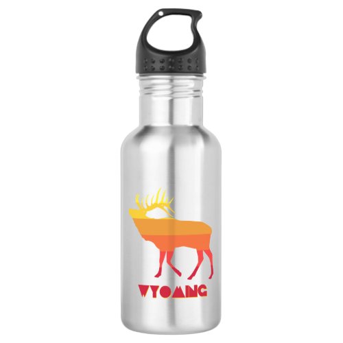 Wyoming Elk Stainless Steel Water Bottle