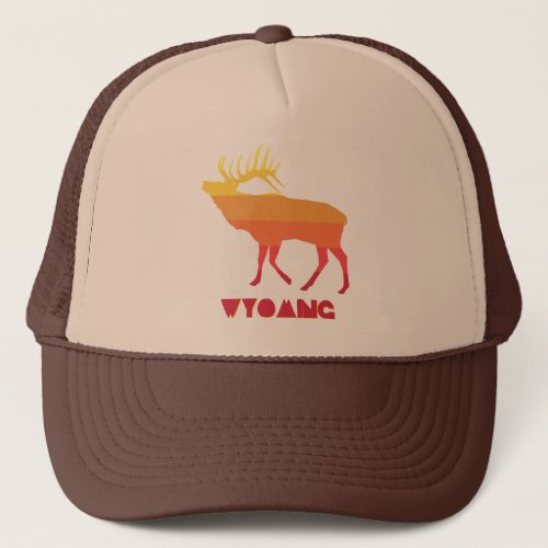 Wyoming Elk Trucker Hat
