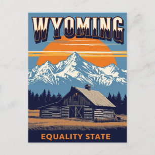 Wyoming Equality State Postcard