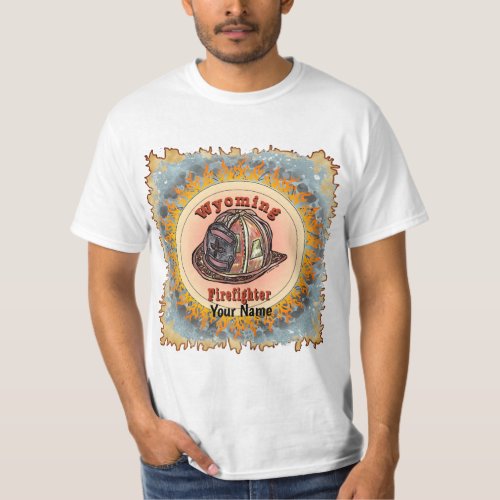 Wyoming Firefighter   t shirt