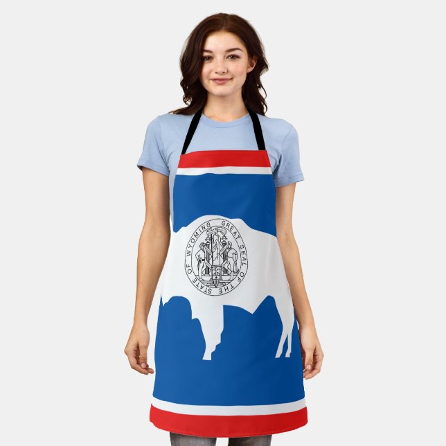 Wyoming flag apron (Worn)