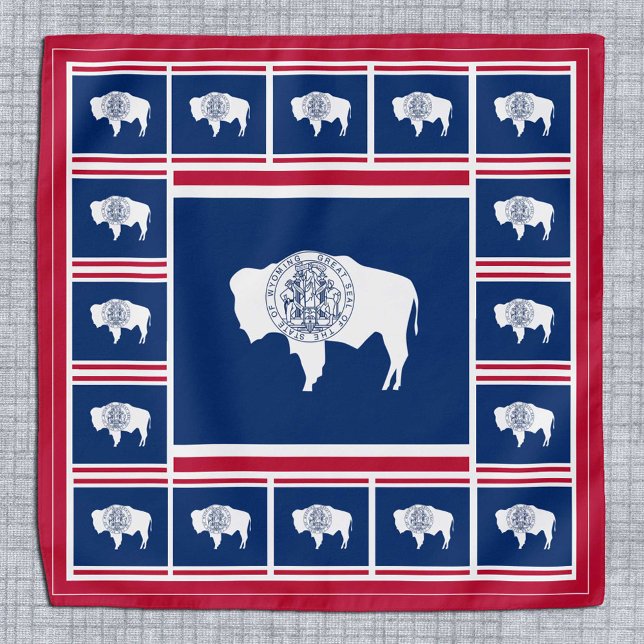 Wyoming Flag Bandana, patriotic fashion / USA Bandana (Creator Uploaded)