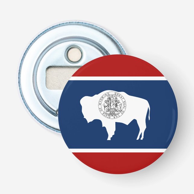 Wyoming flag bottle opener (Front)