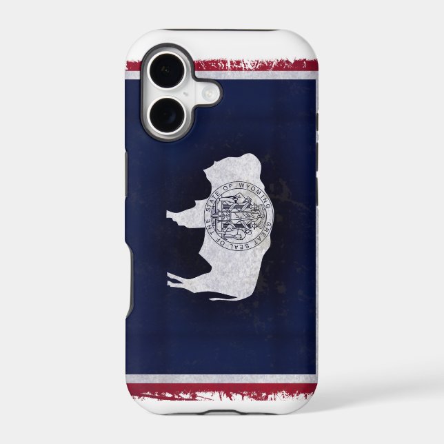 Wyoming flag iphone case (Back)