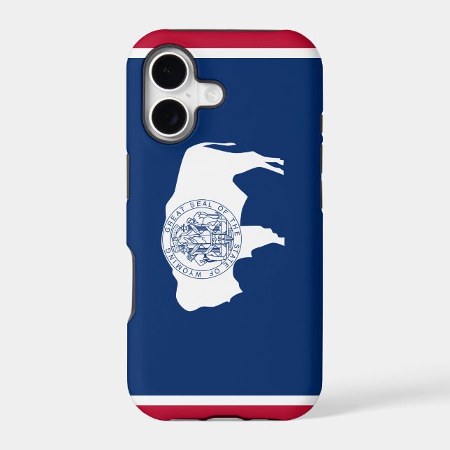 Wyoming Flag Iphone Case (Back)