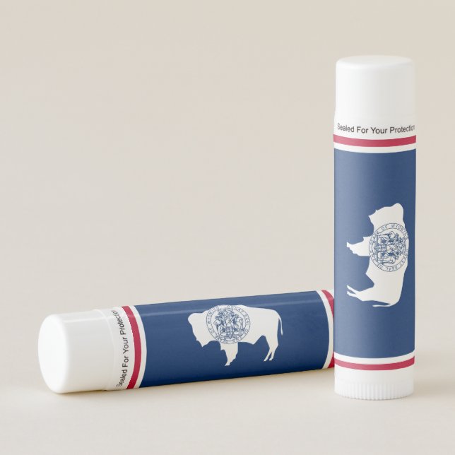 Wyoming Flag Lip Balm (Front)