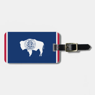 Wyoming Flag Luggage Tag