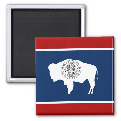 Wyoming flag magnet