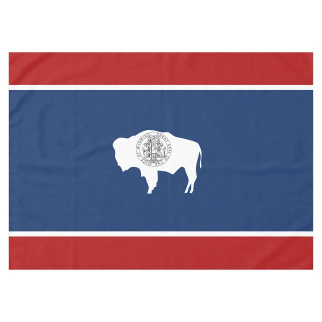 Wyoming flag tablecloth (Front (Horizontal))