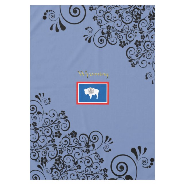 Wyoming flag tablecloth (Front)
