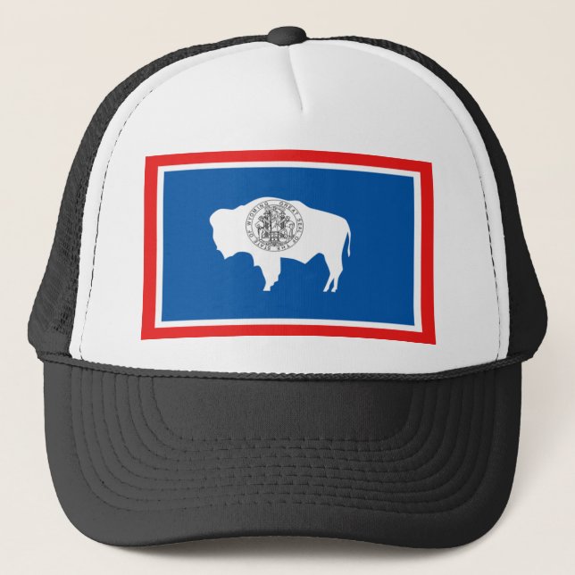 Wyoming Flag Trucker Hat (Front)