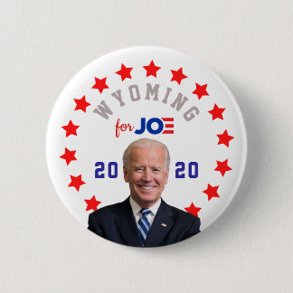 WYOMING for Joe Biden Presidential Election 2020 Button