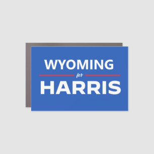 Wyoming for Kamala Harris Car Magnet