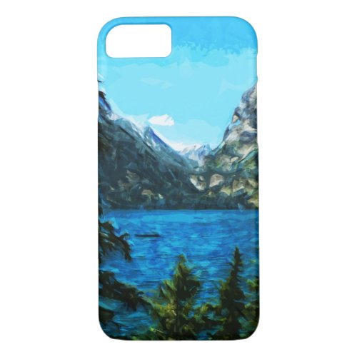 Wyoming Grand Teton Mountains Abstract iPhone 87 Case