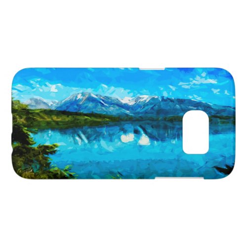 Wyoming Grand Teton Mountains Abstract Samsung Galaxy S7 Case
