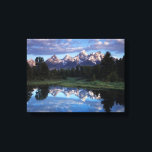Wyoming, Grand Teton National Park 4 Canvas Print<br><div class="desc">Wyoming, Grand Teton National Park, Rocky Mountains, The Grand Tetons and clouds reflecting in the Snake River. | Christopher Talbot Frank / superstock.com</div>