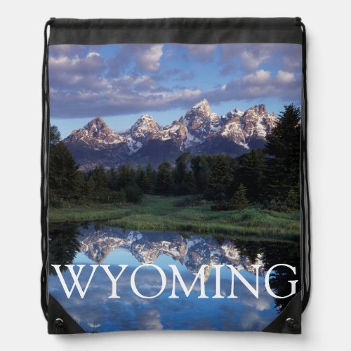 Wyoming Grand Teton National Park 4 Drawstring Bag