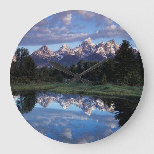 Wyoming Grand Teton National Park 4 Large Clock