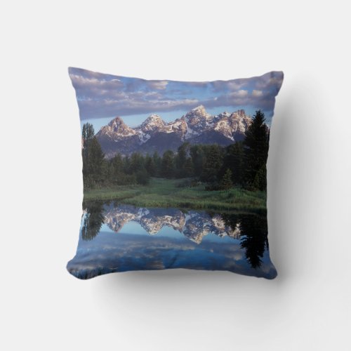 Wyoming Grand Teton National Park 4 Throw Pillow