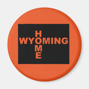 Wyoming Home Away From State Fridge Magnet