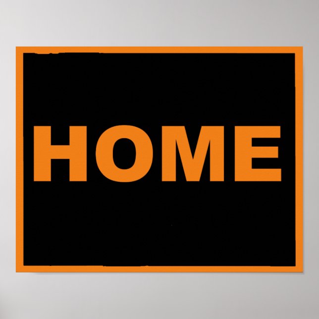 Wyoming Home Away From State Poster Sign (Front)
