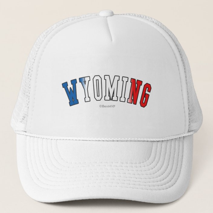Wyoming in State Flag Colors Hat