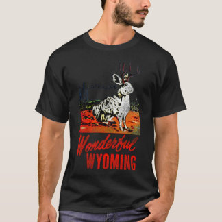 Wyoming Jackalope Vintage Travel Decal Classic T-S T-Shirt