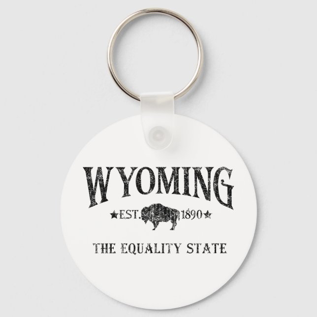 Wyoming Keychain (Front)