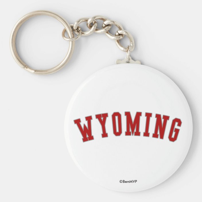 Wyoming Keychain