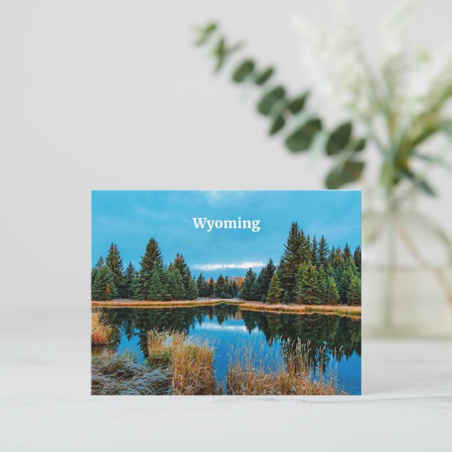 Wyoming landscape photograph postcard (Standing Front)