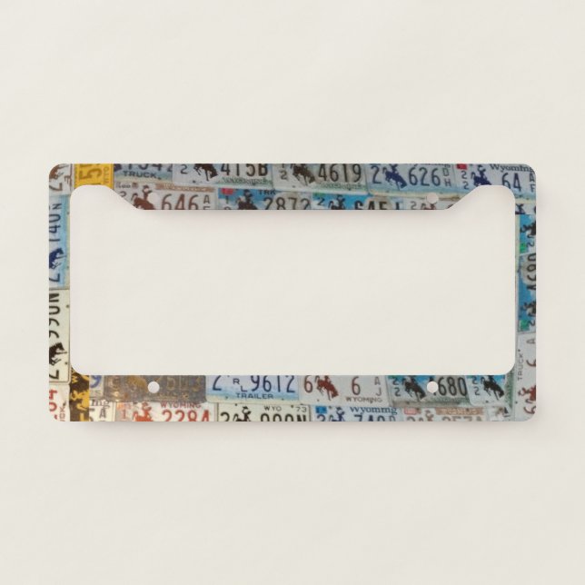 Wyoming Licences Plates License Plate Frame (Front)