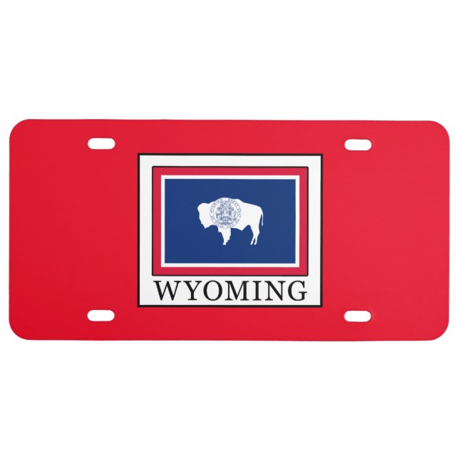 Wyoming License Plate (Front)
