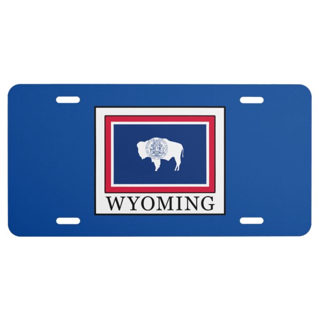 Wyoming License Plate (Front)