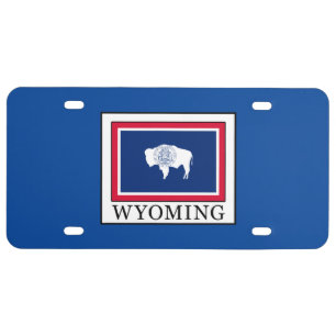 Wyoming License Plate