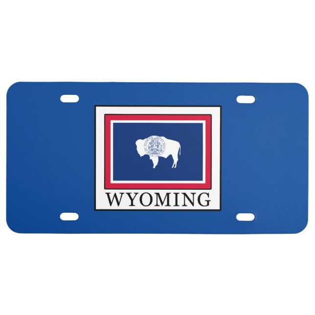 Wyoming License Plate (Front)