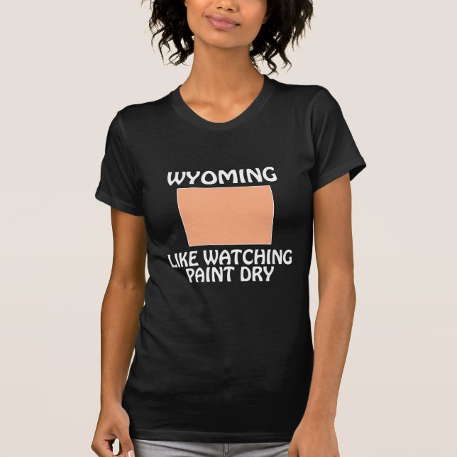 Wyoming - Like Watching Paint Dry T-Shirt (Front)