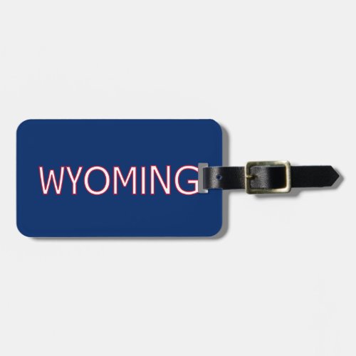 Wyoming Luggage Tag
