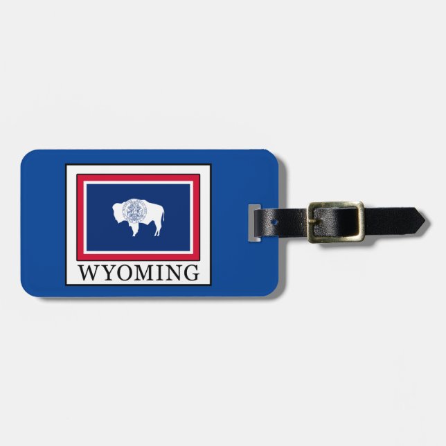 Wyoming Luggage Tag (Front Horizontal)