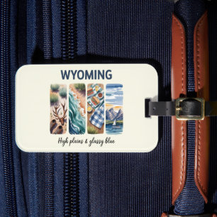 Wyoming Luggage Tag – High Plains & Glassy Blue