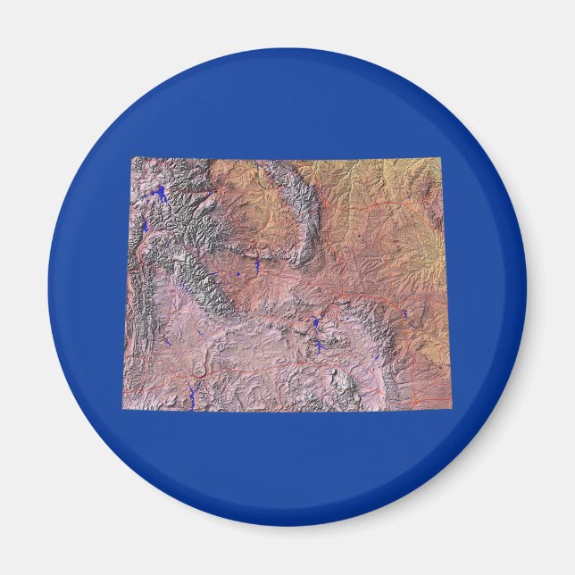 Wyoming Map Magnet (Front)
