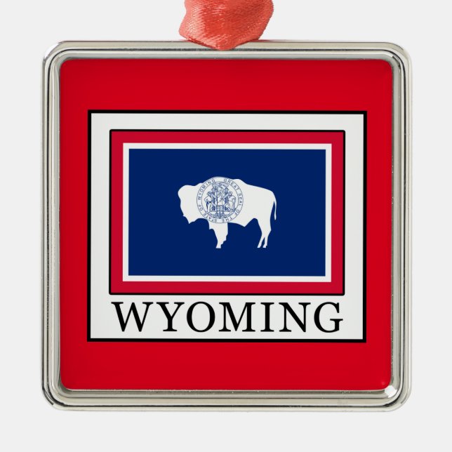 Wyoming Metal Ornament (Front)