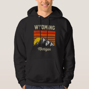 Wyoming Michigan Hometown City State Usa Hoodie