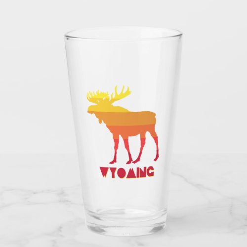 Wyoming Moose Glass