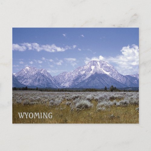 Wyoming Mountains Postcard