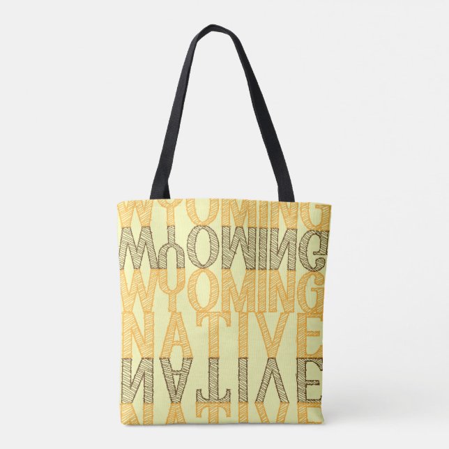 Wyoming Native Tote Bag (Back)