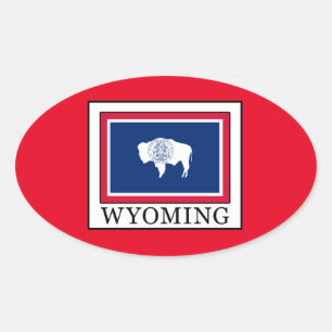 Wyoming Oval Sticker